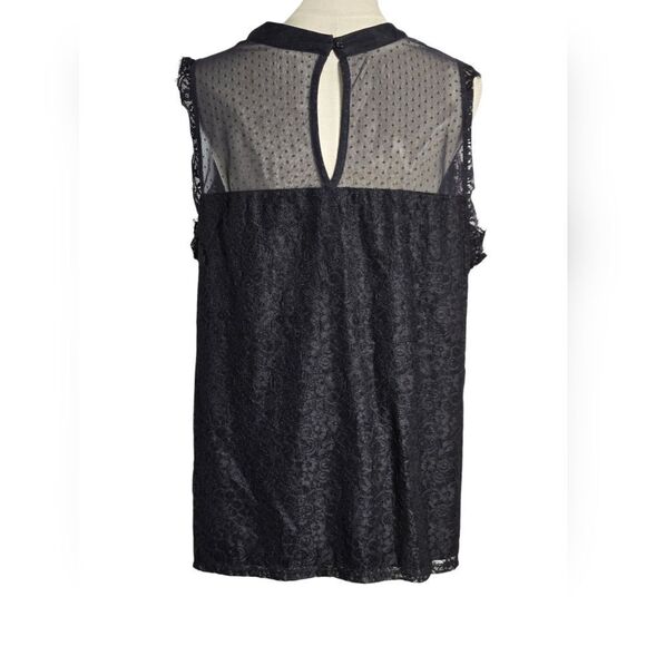 Torrid Black Lace Sleeveless Top - Picture 4 of 8